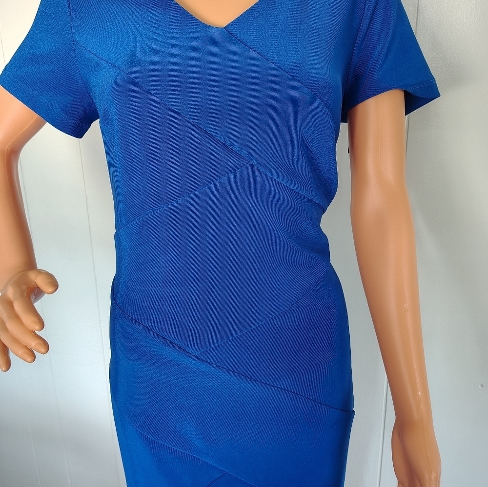 AB Studio Dress Color Blue Size 8